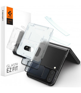 Apsauginis grūdintas stiklas Samsung Galaxy Flip 4 telefonui "Spigen Glas.TR EZ Fit + Hinge Film 2-Pack"