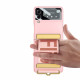 Rausvai auksinės spalvos dėklas Samsung Galaxy Flip 4 telefonui "Tech-Protect Icon Belt"