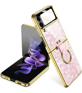 Rožinis / auksinės spalvos dėklas Samsung Galaxy Flip 4 telefonui "Tech-Protect Mood Ring"