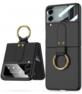 Juodas dėklas Samsung Galaxy Flip 4 telefonui "Tech-Protect Icon Ring"