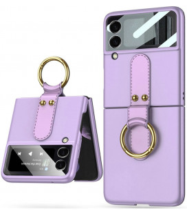 Violetinis dėklas Samsung Galaxy Flip 4 telefonui "Tech-Protect Icon Ring"