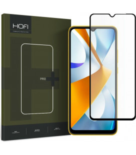 Juodas apsauginis grūdintas stiklas Xiaomi Poco C40 telefonui "HOFI Glass Pro+"