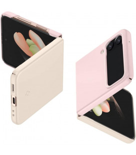 Rožinis dėklas Samsung Galaxy Flip 4 telefonui "Spigen Airskin"
