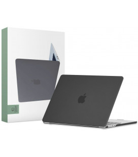 Matinis juodas dėklas Apple MacBook Air 13 2022 kompiuteriui "Tech-Protect Smartshell"