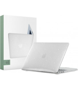 Skaidrus dėklas su blizgučiais Apple MacBook Air 13 M2-M5 2023-2026 kompiuteriui "Tech-Protect Smartshell"