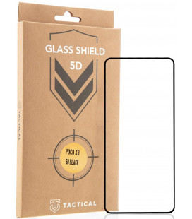 Juodas apsauginis grūdintas stiklas Xiaomi Poco X3 / X3 NFC / X3 Pro telefonui "Tactical Glass Shield 5D"