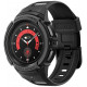 Juodas dėklas Samsung Galaxy Watch 5 Pro (45mm) laikrodžiui "Spigen Rugged Armor PRO"