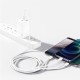 Baltas laidas USB - (MicroUSB + Lightning + Type-C) 3.5A 150cm "Baseus Superior"