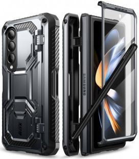 Juodas dėklas Samsung Galaxy Fold 4 telefonui "Supcase IBLSN Armorbox"