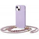 Violetinis dėklas su dirželiu Apple iPhone 14 Plus telefonui "Tech-Protect Icon Chain"