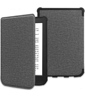 Šviesiai pilkas atverčiamas dėklas Pocketbook Color / Touch Lux 4 / 5 / HD 3 skaityklei "Tech-Protect Smartcase"