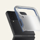 Mėlynas / matinis skaidrus dėklas Samsung Galaxy Flip 4 telefonui "Spigen Cyrill Color Brick"