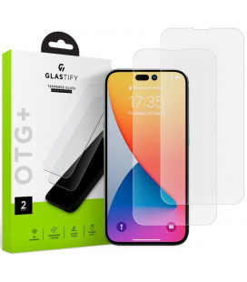 Apsauginis grūdintas stiklas Apple iPhone 14 Pro Max telefonui "Glastify OTG+ 2-Pack"