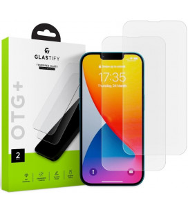Apsauginis grūdintas stiklas Apple iPhone 13 Pro Max / 14 Plus / 15 Plus telefonui "Glastify OTG+ 2-Pack"