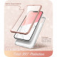 Dėklas su marmuro efektu Apple iPhone 14 Plus / 15 Plus telefonui "Supcase Cosmo Marble Pink"