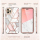 Dėklas su marmuro efektu Apple iPhone 14 Pro Max telefonui "Supcase Cosmo Marble Pink"