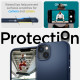 Mėlynas dėklas Apple iPhone 14 telefonui "Spigen Mag Armor"