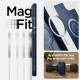 Mėlynas dėklas Apple iPhone 14 Plus / 15 Plus telefonui "Spigen Mag Armor"