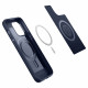 Mėlynas dėklas Apple iPhone 14 Pro Max telefonui "Spigen Mag Armor"