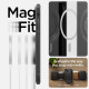 Matinis juodas dėklas Apple iPhone 14 telefonui "Spigen Rugged Armor Mag Magsafe"