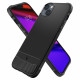 Matinis juodas dėklas Apple iPhone 14 Plus telefonui "Spigen Rugged Armor Mag Magsafe"