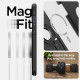 Juodas dėklas Apple iPhone 14 Plus / 15 Plus telefonui "Spigen Tough Armor MAG Magsafe"