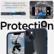 Mėlynas / skaidrus dėklas Apple iPhone 14 Plus / 15 Plus telefonui "Spigen Ultra Hybrid"