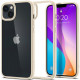 Smėlio spalvos / skaidrus dėklas Apple iPhone 14 Plus / 15 Plus telefonui "Spigen Ultra Hybrid"