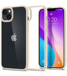 Smėlio spalvos / skaidrus dėklas Apple iPhone 14 Plus telefonui "Spigen Ultra Hybrid"