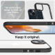 Matinis juodas / skaidrus dėklas Apple iPhone 14 Plus / 15 Plus telefonui "Spigen Ultra Hybrid"