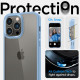 Mėlynas / skaidrus dėklas Apple iPhone 14 Pro telefonui "Spigen Ultra Hybrid"