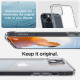 Matinis skaidrus dėklas Apple iPhone 14 telefonui "Spigen Ultra Hybrid"