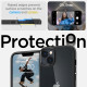 Matinis juodas / skaidrus dėklas Apple iPhone 14 telefonui "Spigen Ultra Hybrid"