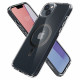 Skaidrus (Carbon Fiber) dėklas Apple iPhone 14 telefonui "Spigen Ultra Hybrid MAG Magsafe"