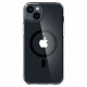 Skaidrus (Juodas) dėklas Apple iPhone 14 telefonui "Spigen Ultra Hybrid MAG Magsafe"