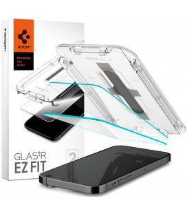 Apsauginis grūdintas stiklas Apple iPhone 14 Pro Max telefonui "Spigen Glas.TR EZ Fit 2-Pack"