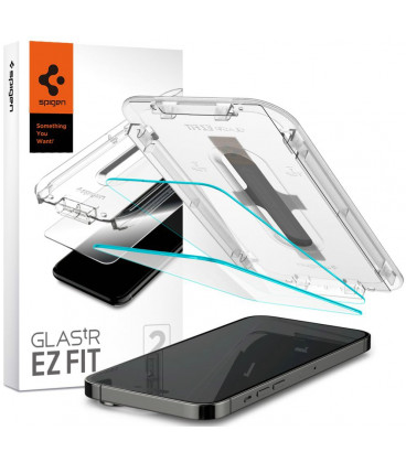 Apsauginis grūdintas stiklas Apple iPhone 14 Pro Max telefonui "Spigen Glas.TR EZ Fit 2-Pack"