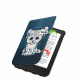 Atverčiamas dėklas Pocketbook Color / Touch Lux 4 / 5 / HD 3 skaityklei "Tech-Protect Smartcase Sad Cat"