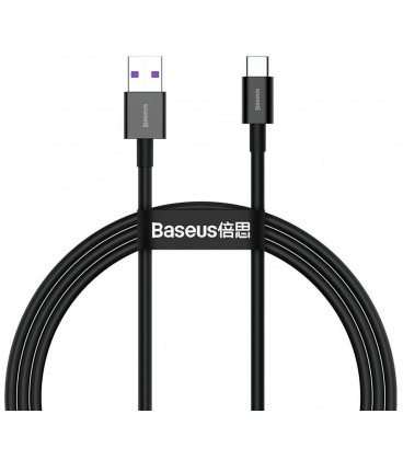 Juodas laidas USB - Type-C 66W 100cm "Baseus Superior"