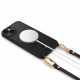 Juodas dėklas su dirželiu Apple iPhone 14 Plus / 15 Plus telefonui "Spigen Cyrill Classic Charm MAG Magsafe"
