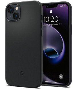 Juodas silikoninis dėklas Apple iPhone 14 Plus telefonui "Spigen Silicone Fit MAG Magsafe"