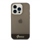 Juodas dėklas Apple iPhone 14 Pro Max telefonui "Guess PC/TPU Camera Outline Translucent Case"