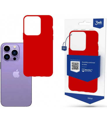 Raudonas dėklas Apple iPhone 14 Pro Max telefonui "3mk Matt Case"