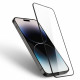 Juodas apsauginis grūdintas stiklas Apple iPhone 14 Pro telefonui "Spigen Glas.TR Slim"