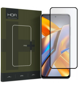 Juodas apsauginis grūdintas stiklas Xiaomi Poco M5S / Redmi Note 10 4G / 10S telefonui "HOFI Glass Pro+"