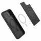 Juodas dėklas Apple iPhone 14 Plus / 15 Plus telefonui "Spigen Optik Armor MAG Magsafe"