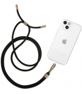 Juodas / auksinės spalvos universalus dirželis telefonams "Tech-Protect Chain 2"