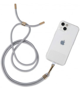 Pilkas / auksinės spalvos universalus dirželis telefonams "Tech-Protect Chain 2"