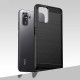 Juodas dėklas Xiaomi Poco M5s / Redmi Note 10 / 10s telefonui "Tech-Protect TPUCarbon"