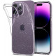 Skaidrus dėklas su blizgučiais Apple iPhone 14 Pro Plus telefonui "Spigen Liquid Crystal Glitter"